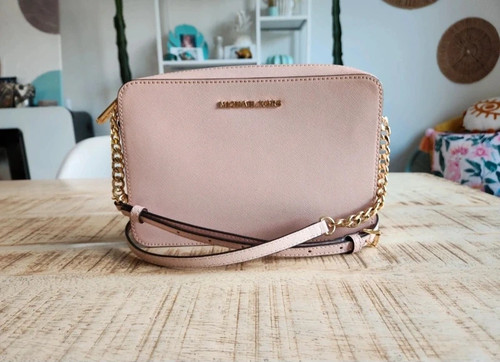 Borsa pelle rosa cipria - in, jet